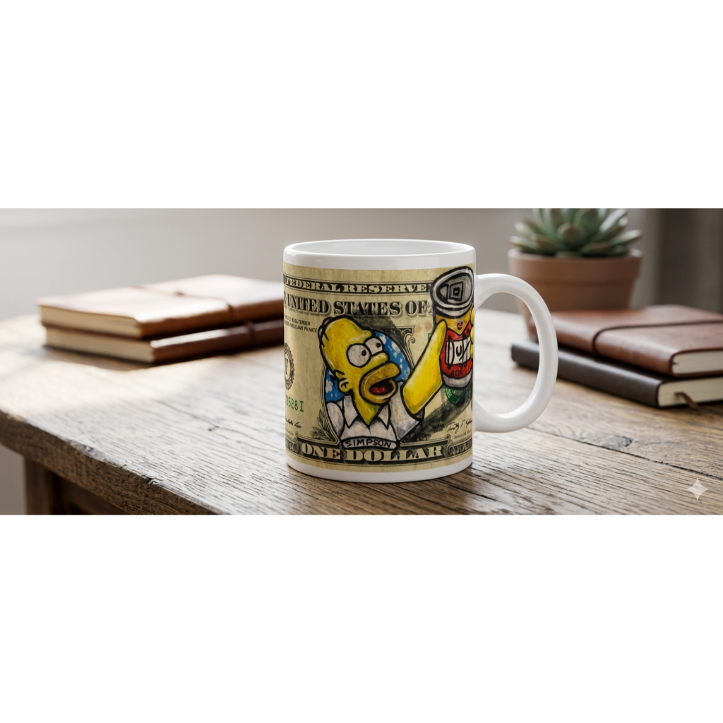 Caneca de Cerâmica Personalinada Estampa Homer Simpson