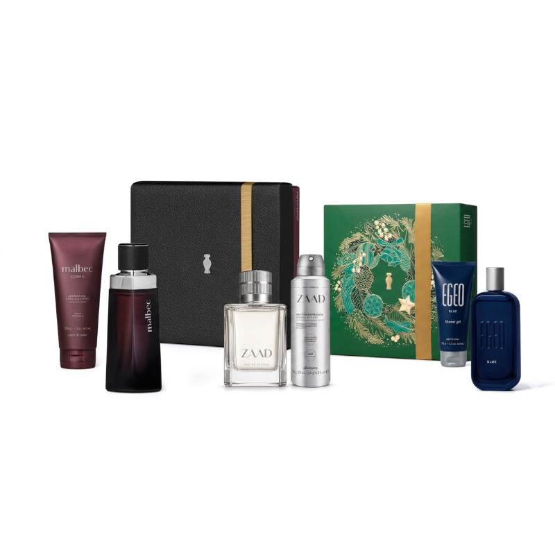 O Boticário, Eudora Kit Presente Masculino: Zaad, Malbec, Egeo, Arbo, Men, Uomini, Quasar