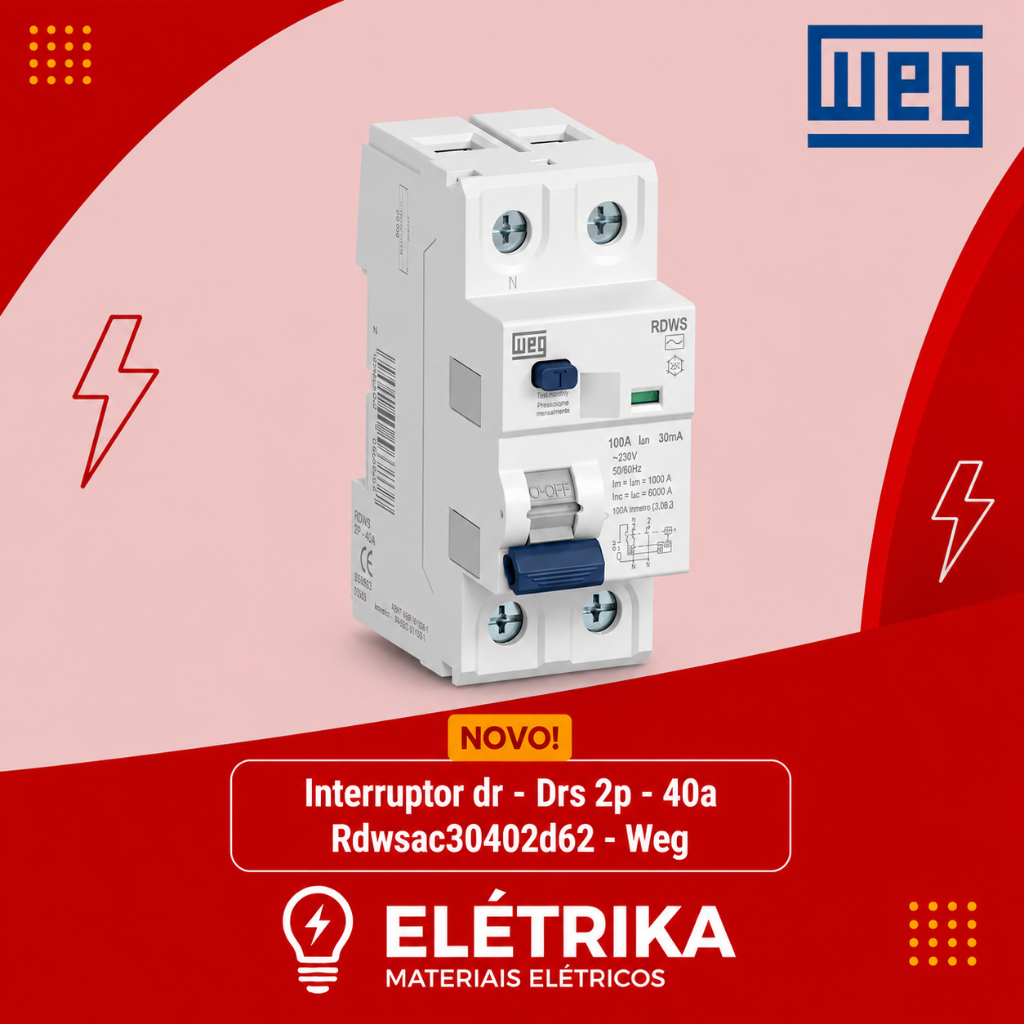 Interruptor dr - Drs 2p - 40a Rdwsac30402d62 - Weg
