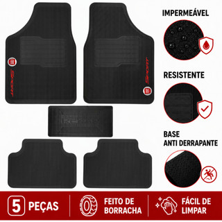 Tapete Borracha Automotivo Fiat Palio Punto Uno Mile Argo