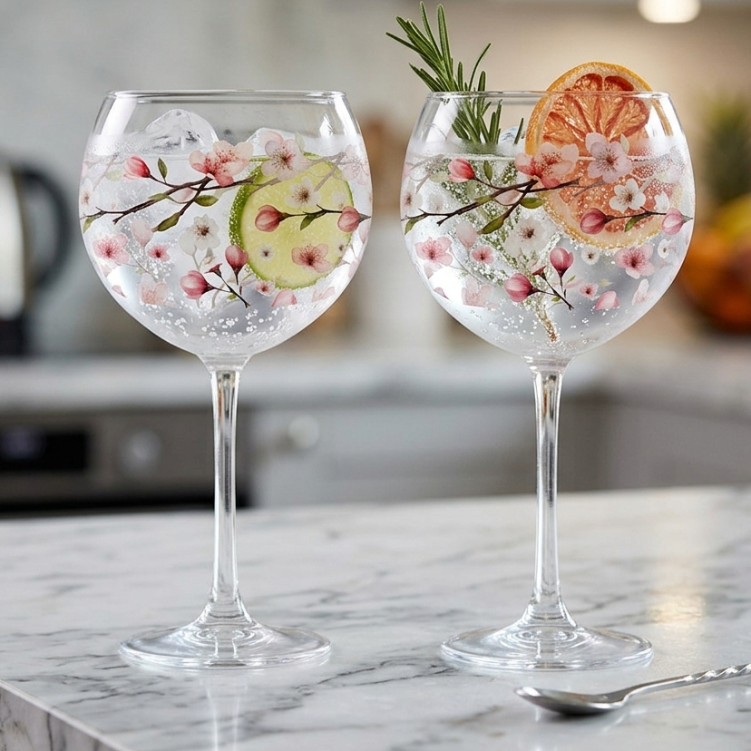 Jogo De Taças Para Gin Blow Cerejeira 630ml Hauskraft 2 Peças