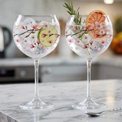 Jogo De Taças Para Gin Blow Cerejeira 630ml Hauskraft 2 Peças