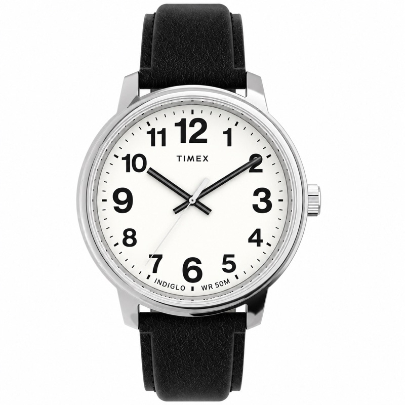 Relógio Timex Easy Reader Bold TW2V21200 – Pulseira Preta | Fundo Branco