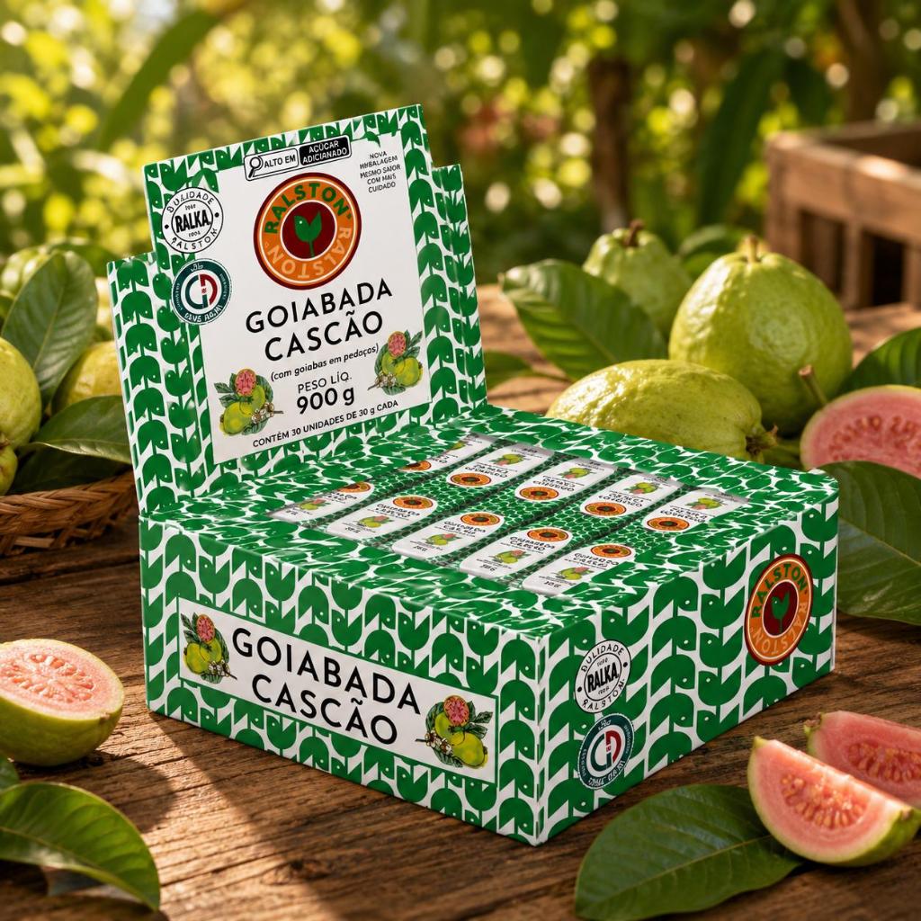 Doce de Goiaba Goiabada Cascão Goiabinha Display Ralston