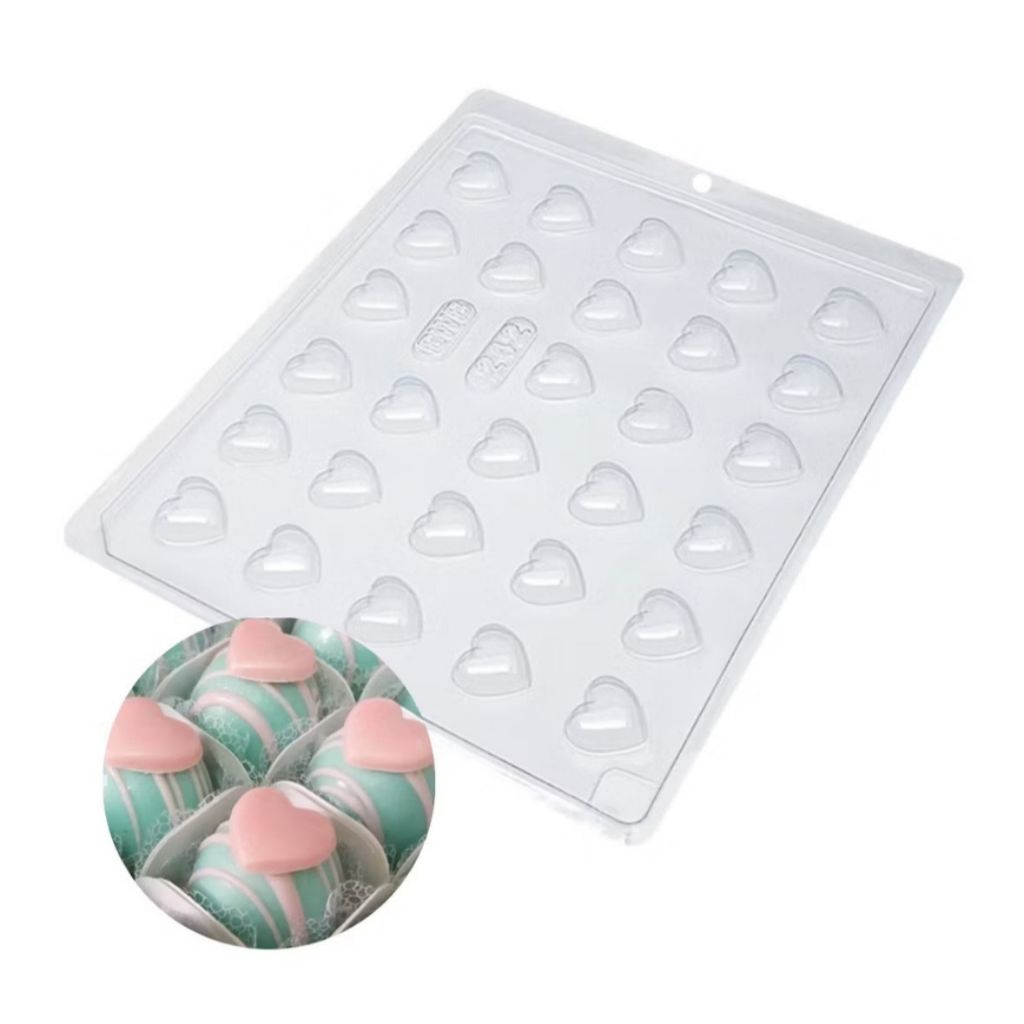 Forma Simples Para Chocolate Coração Mini Bwb 242 - Aplique Mini Coração