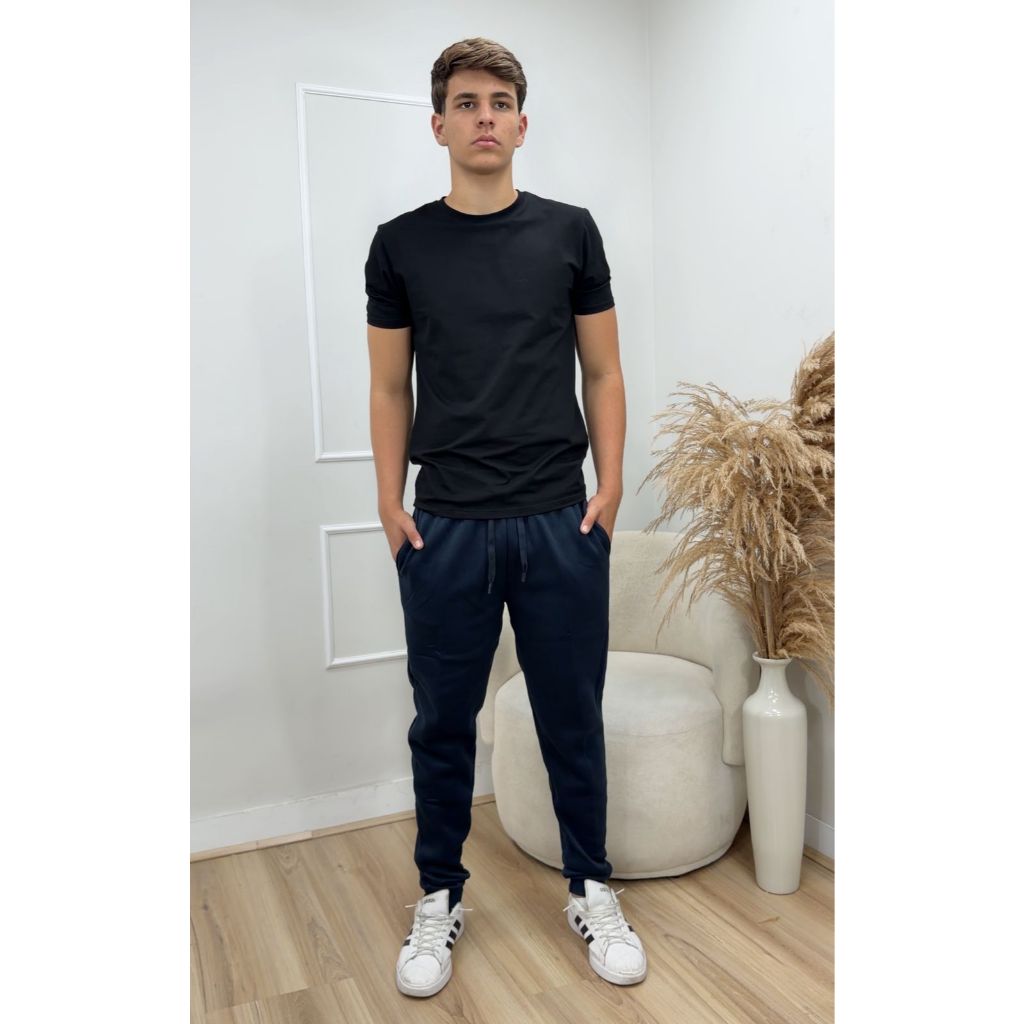 Calça Moletom Masculina flanelado  Inverno Flanelada Térmica Quentinha Confortável Casual esportiva  2002713