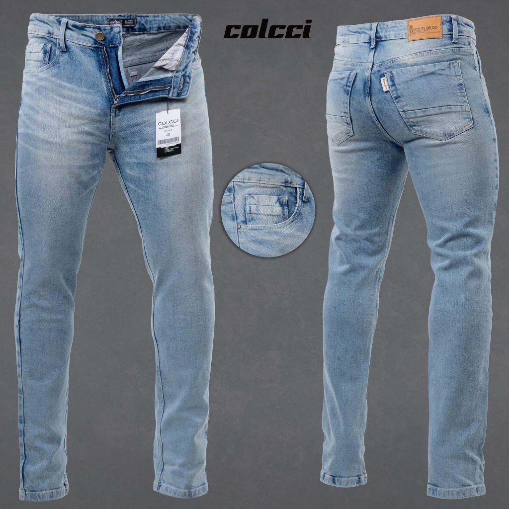Calça Jeans Masculina Premium Resistente Confortável Skinny Tradicional Casual Luxo