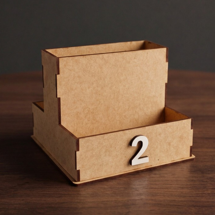 Kit 50 Porta Guardanapo Sachê MDF com Divisórias Atacado Restaurante Bar Números de Mesa Revenda