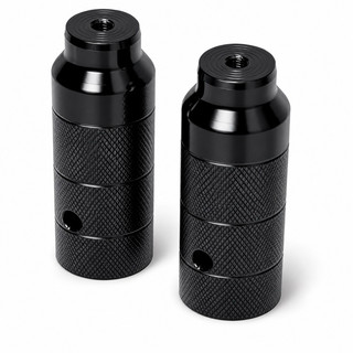 Par Pedaleira Apoio de Pé Bicicleta Trolhão Em Aço Carbono 38x110mm Bike Bicicleta BMX Freeride DH Grau Preto Reforçado