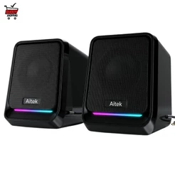 Caixa de Som Gamer RGB para Computador PC Notebook Estéreo 360 Graus Potente 10W P2 USB Premium
