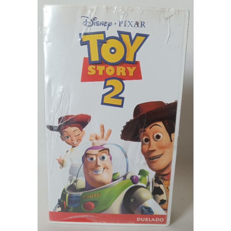 VHS Toy Story 2 Dublado fita filme desenho infantil Disney Pixar clássico colecionador