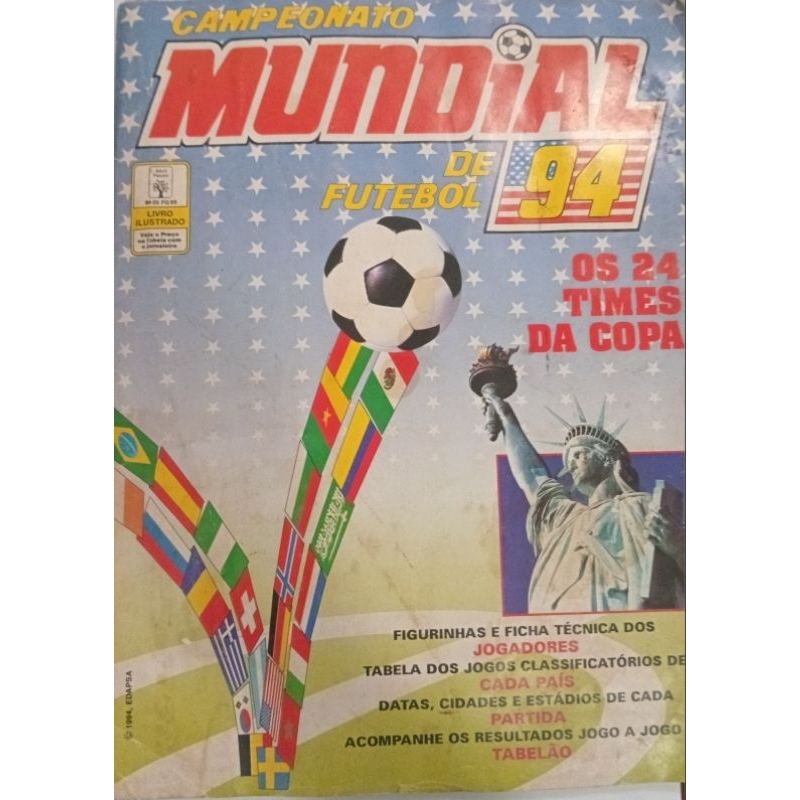 Álbum completo Copa do Mundo Eua 1994