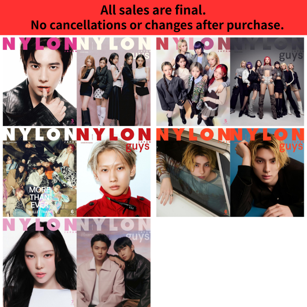 Brand-New NYLON JAPAN Magazine 2026 Selectable Covers TAEHYUN TXT KiiiKiii HANA Bullet Train Ryo Suzuki Honda Kyoya NARIN MEOVV Hayato Isomura Ok Taecyeon Japan Fashion Lifestyle Special Edition