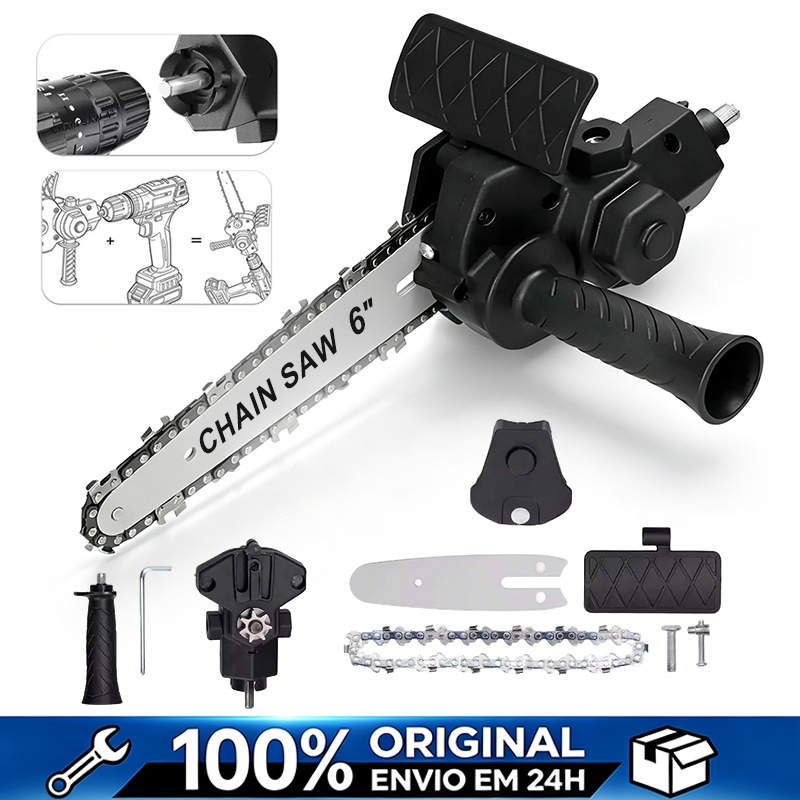 4/6 Polegadas Adaptador Portátil Motosserra para Furadeira e Parafusadeira