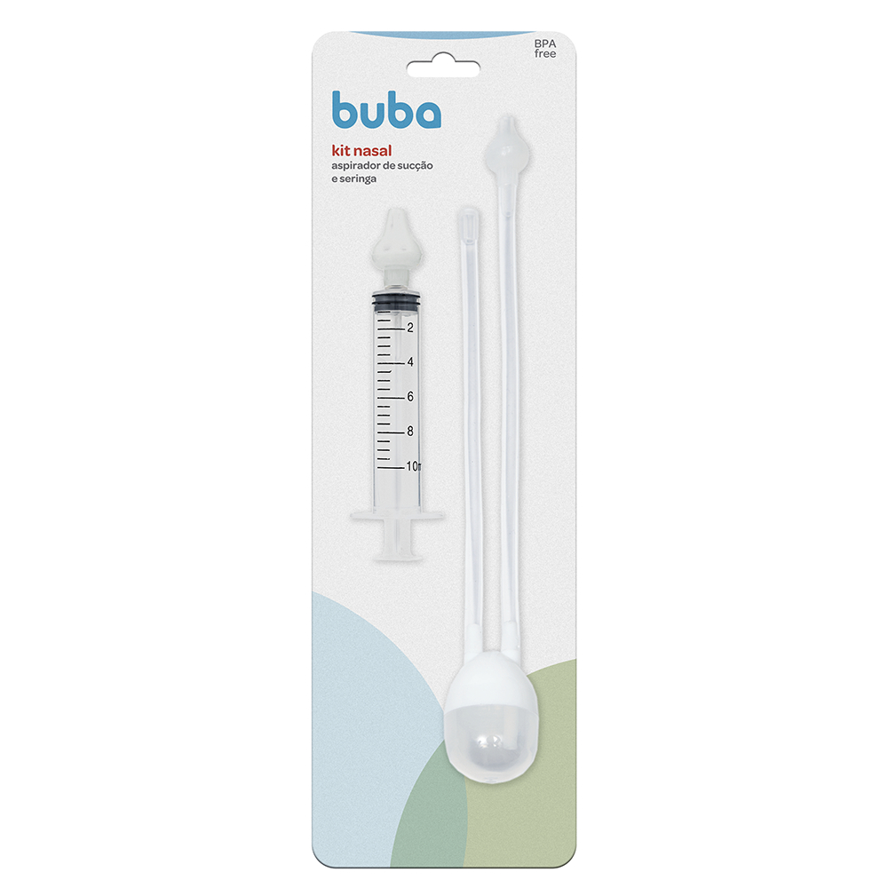Kit Aspirador e Lavador Nasal Infantil Buba Coriza Congestão