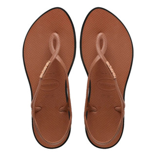 Chinelo Havaianas Luna Point Ferrugem - Preto