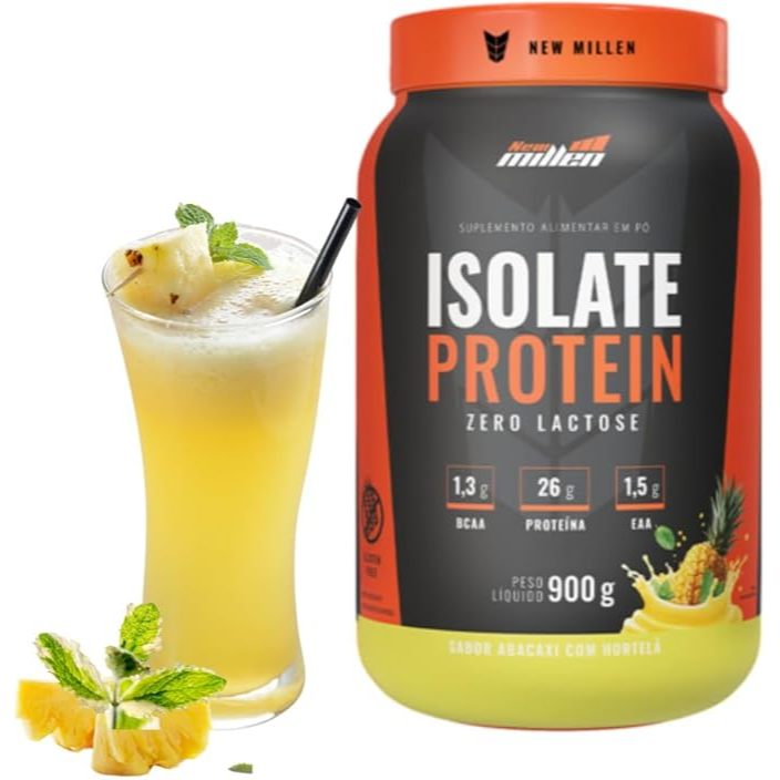 New Millen Isolate Protein Abacaxi Com Hortelã 900g - Abacaxi