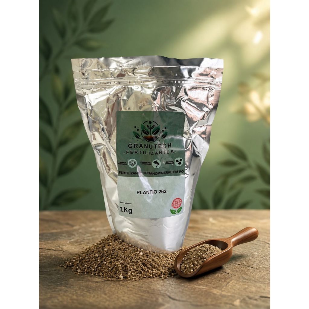 Fertilizante Orgânico Mineral Plantas Adubo Npk Em Pó 1 Kg