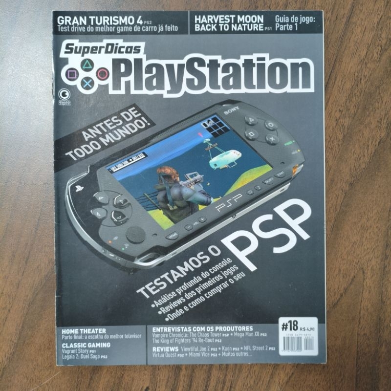 Revista Super Dicas PlayStation Nº 18 PSP Gran Turismo Harvest Moon