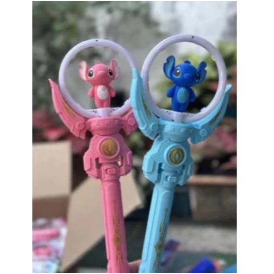 KiT c/10 Bastão de LED Varinha Mágica Giratória Com Som Luz a Pilha Brinquedo Infantil Personalizado