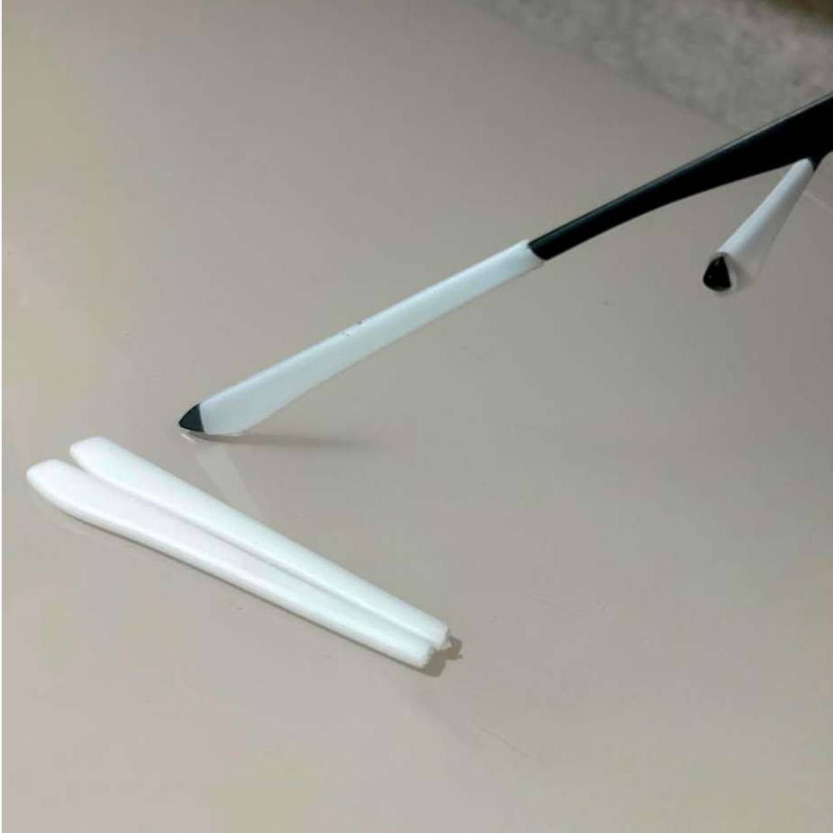 Ponteira de silicone para oculos, Armaçao do Vilão borracha antiderrapante para oculos de grau 1 par