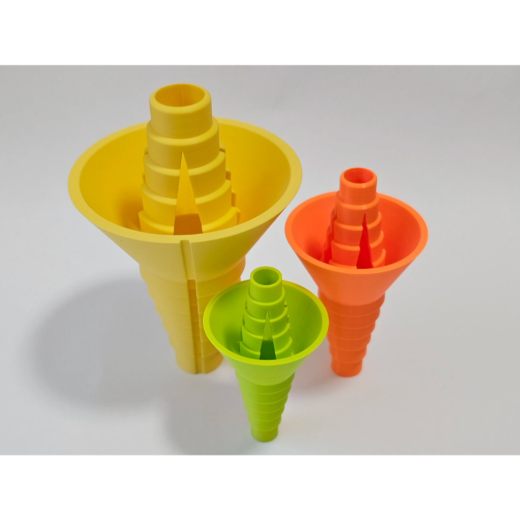 Kit 3 Funis Transferidores de Líquidos - Aproveite até a Última Gota de Shampoo e Cremes (Impressão 3D)