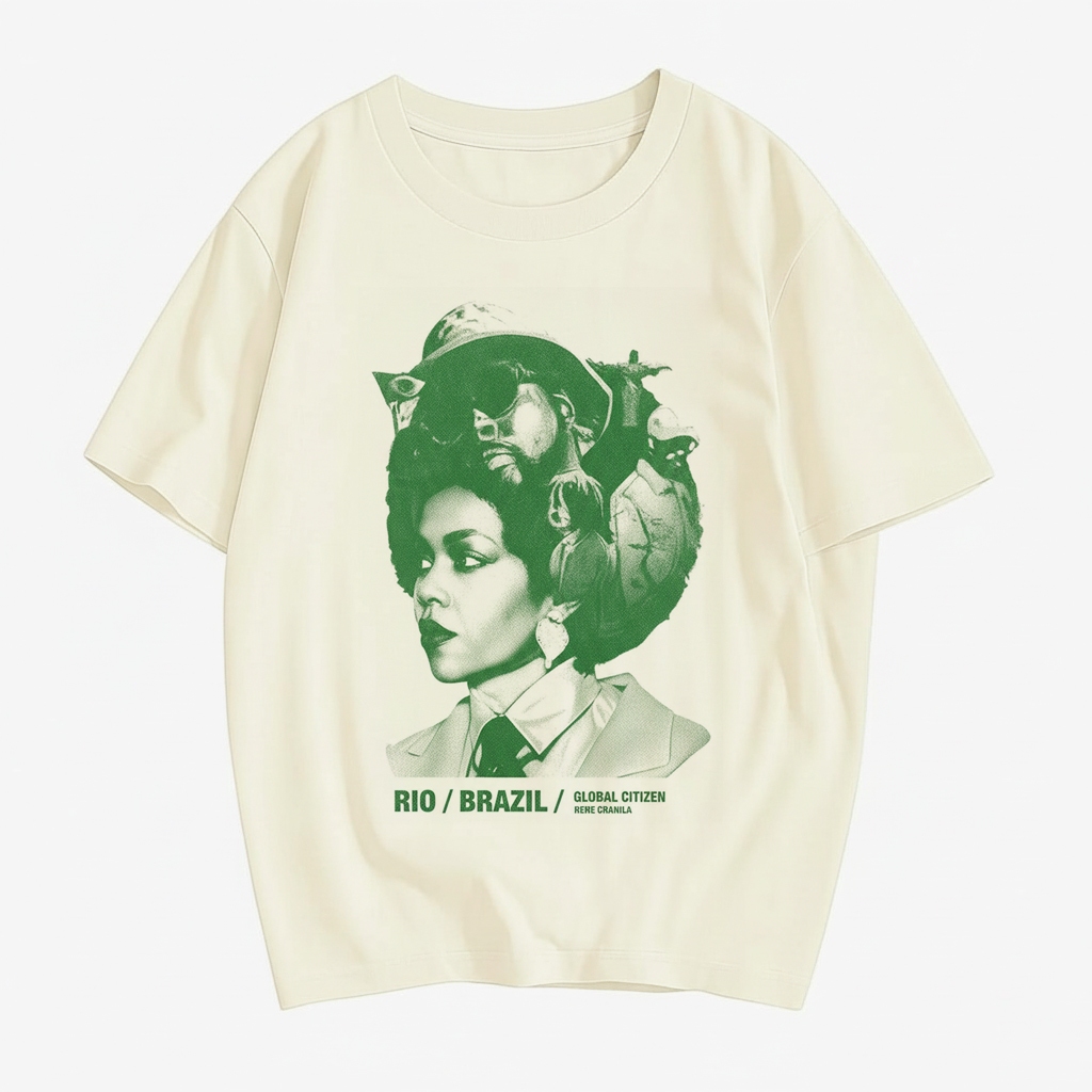 Camiseta Lauryn Hill Rio Brazil - [Premium] Blusa estampada hiphop soul tshirt fugees