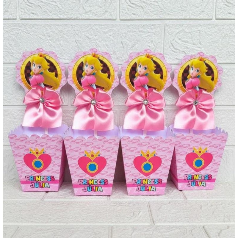 Cachepot centro de mesa Personalizado Princesa Peach/ Super Mário/ lembrancinhas/ festa infantil