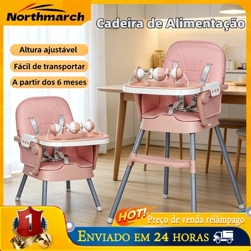Cadeira de Alimentação Dobrável e Desmontável para Bebê Segurol