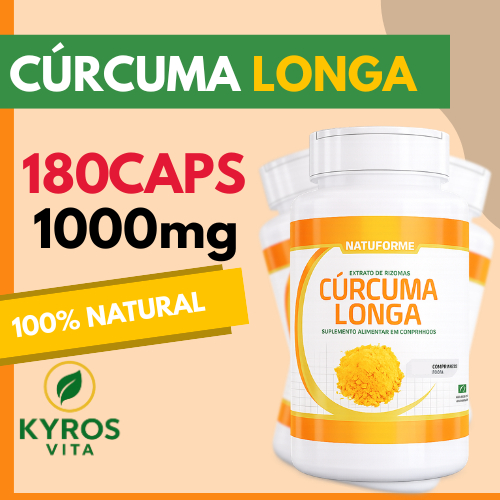 Cúrcuma Longa (Açafrão da Terra) 1.000mg 60 Comprimidos | Saúde Articular