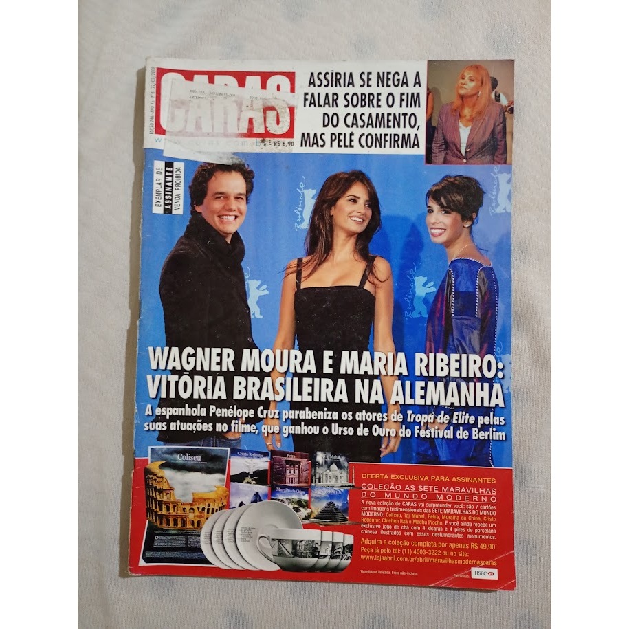 CARAS 746 * 22/02/08 * WAGNER MOURA * PENÉLOPE CRUZ * JENNIFER LOPEZ * 50º GRAMMY