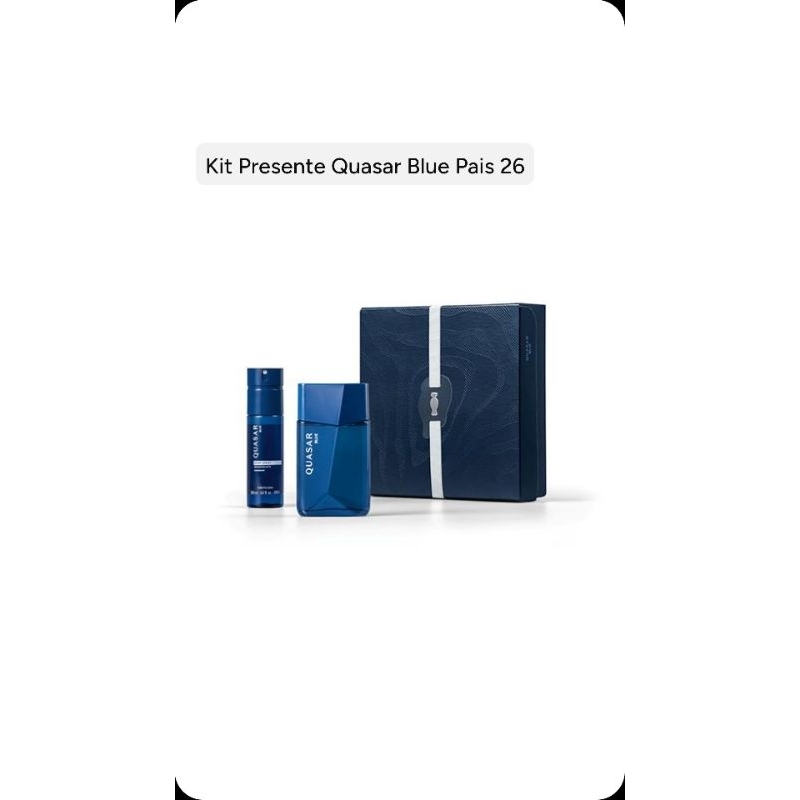 kit dia dos pais quasar ( colônia 100 ml + Body spray 100 ml) FAMOSO QUASAR TRADICIONAL