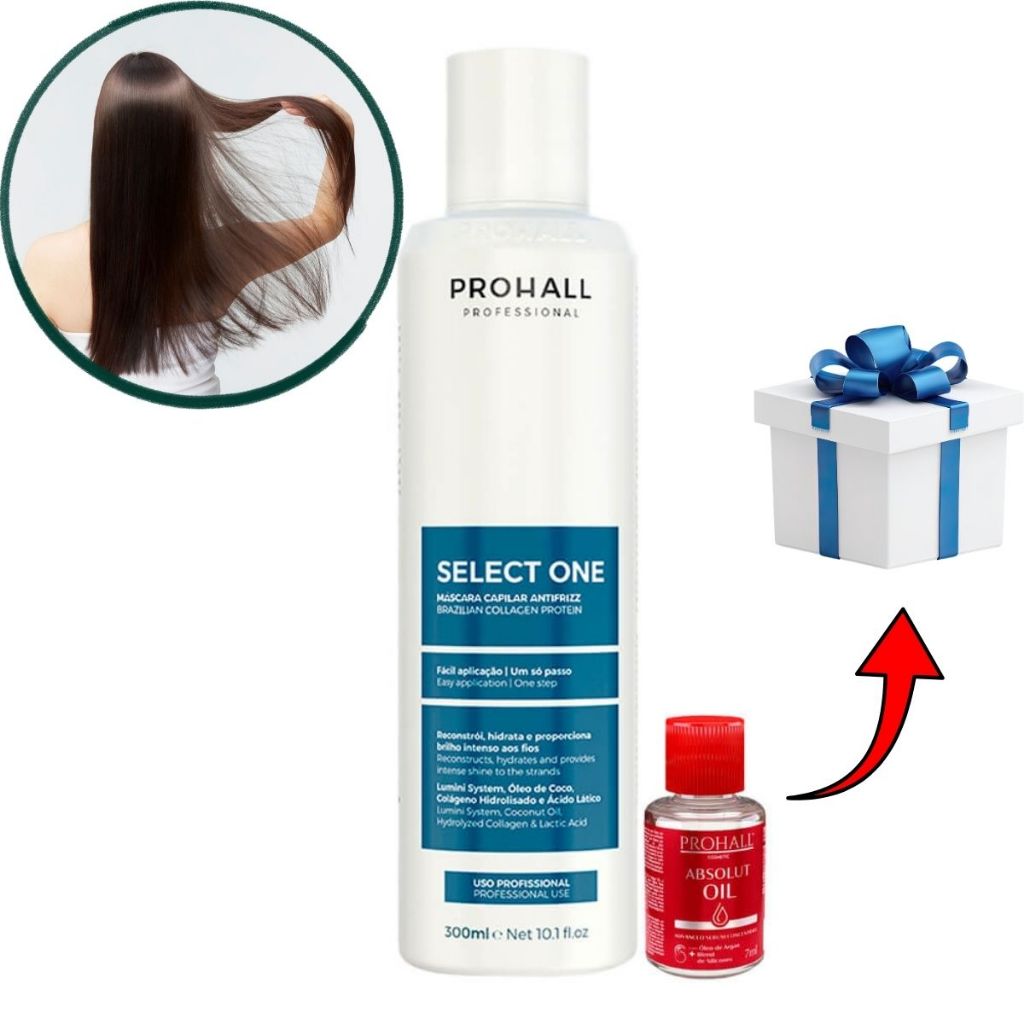 Tratamento Prohall Selagem 300ml Select One Máscara Capilar