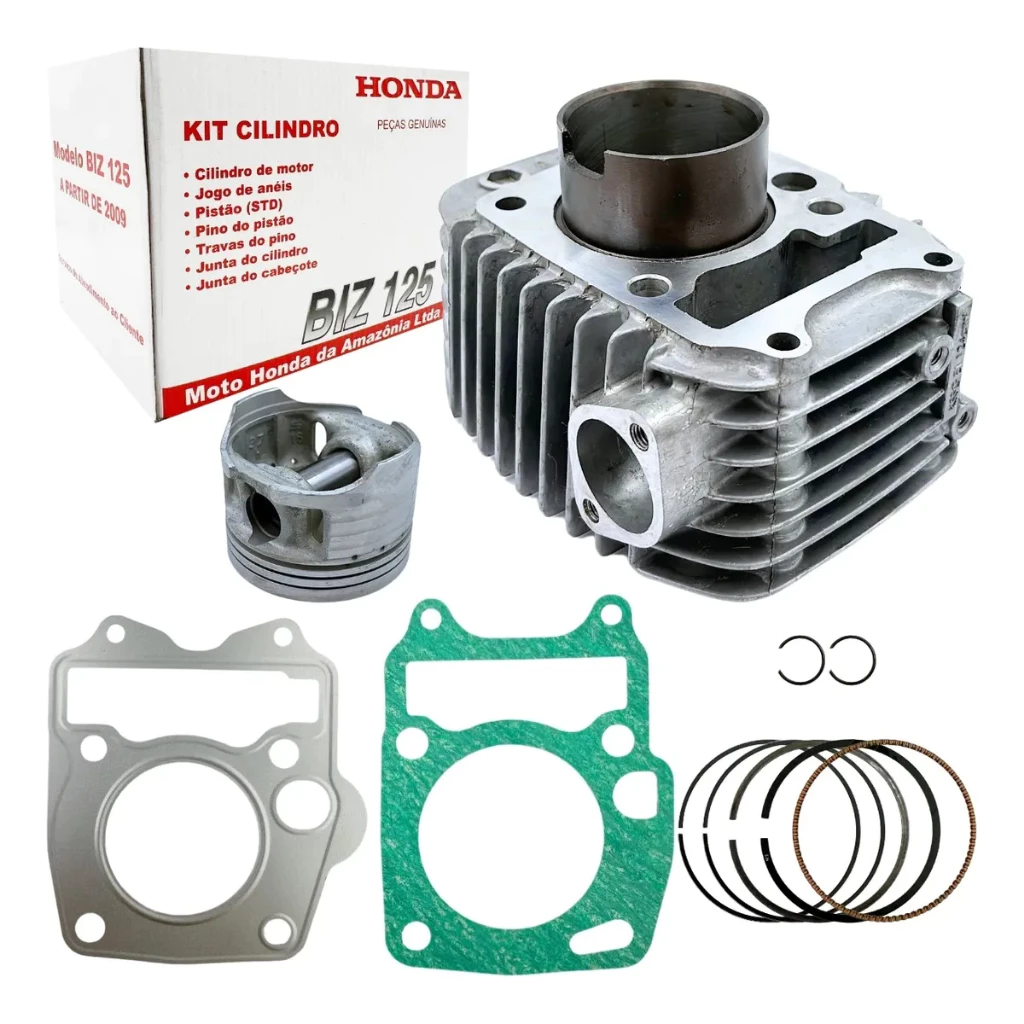 Kit Cilindro Completo para BIZ 125 Injeção - 2009 em Diante - Original Honda - 06121-KSS-305