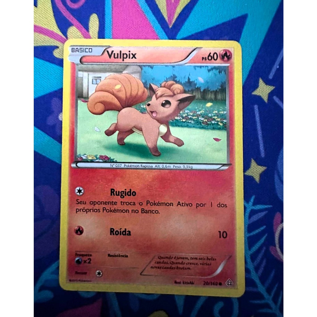 Carta Vulpix Coleção Conflito Primitivo Pokemon TCG