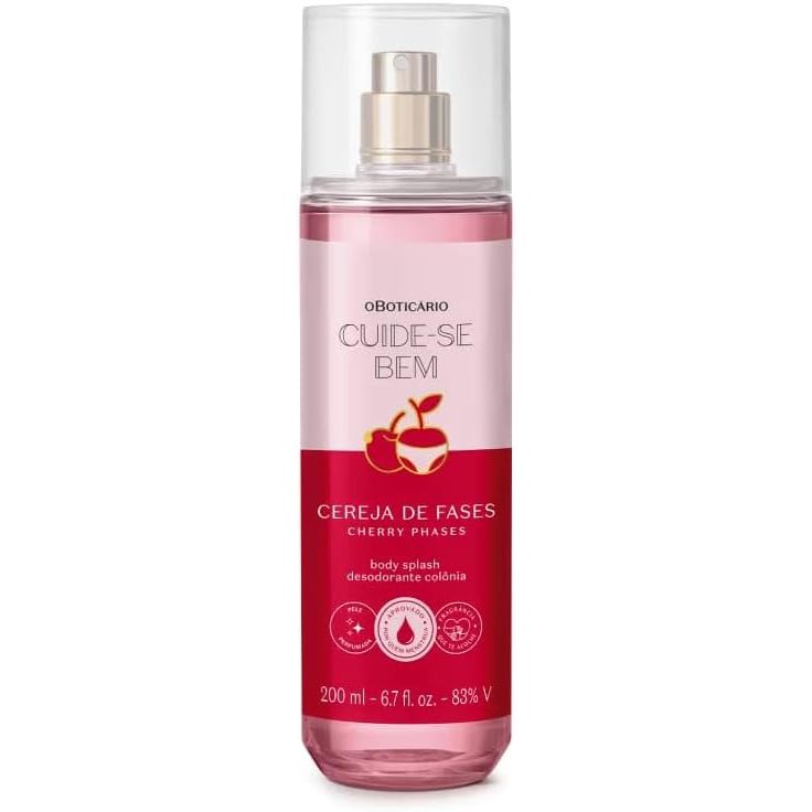 Body Splash Cuide-se Bem Cereja de Fases 200ml