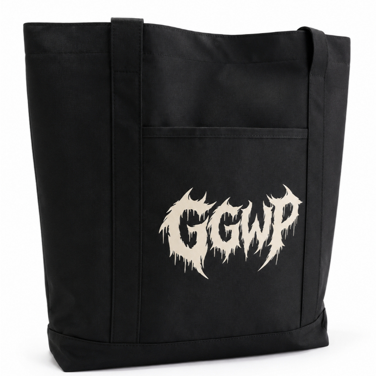 Bolsa Tote Streetwear GGWP Bolsa de Ombro Material Resistente Grande Lazer Faculdade Executiva e Trabalho