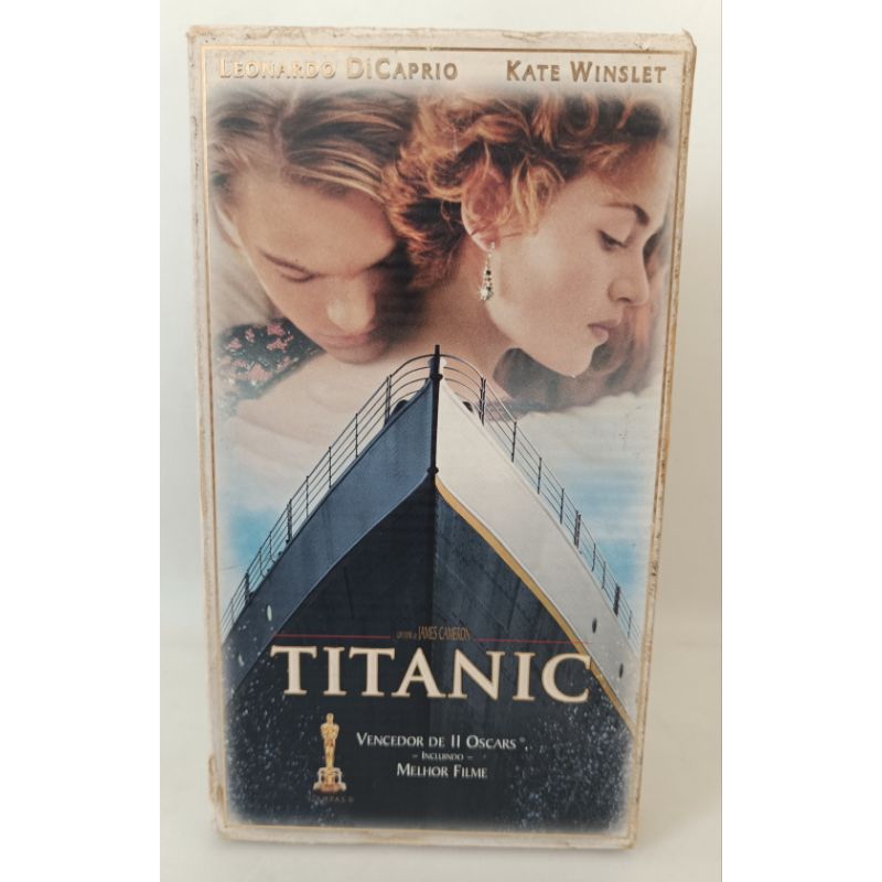 VHS Titanic Duplo Legendado filme do ano 1997 Vencedor de Oscar 2 VHSs clássico colecionador