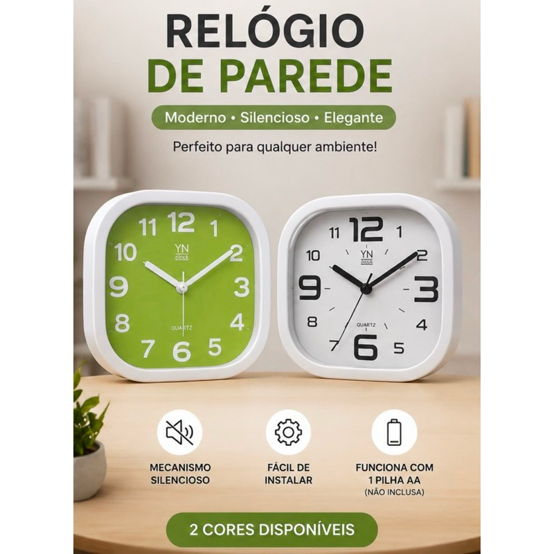 Relógio de Parede Decorativo Sala Quarto Cozinha Moderno