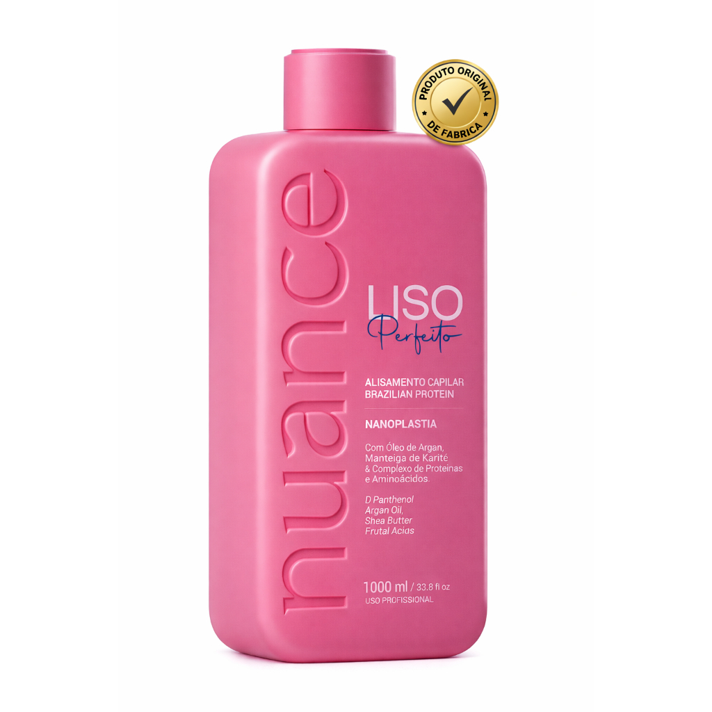 Liso Perfeito Alisamento Capilar Nuance 1 Litro Liso Total