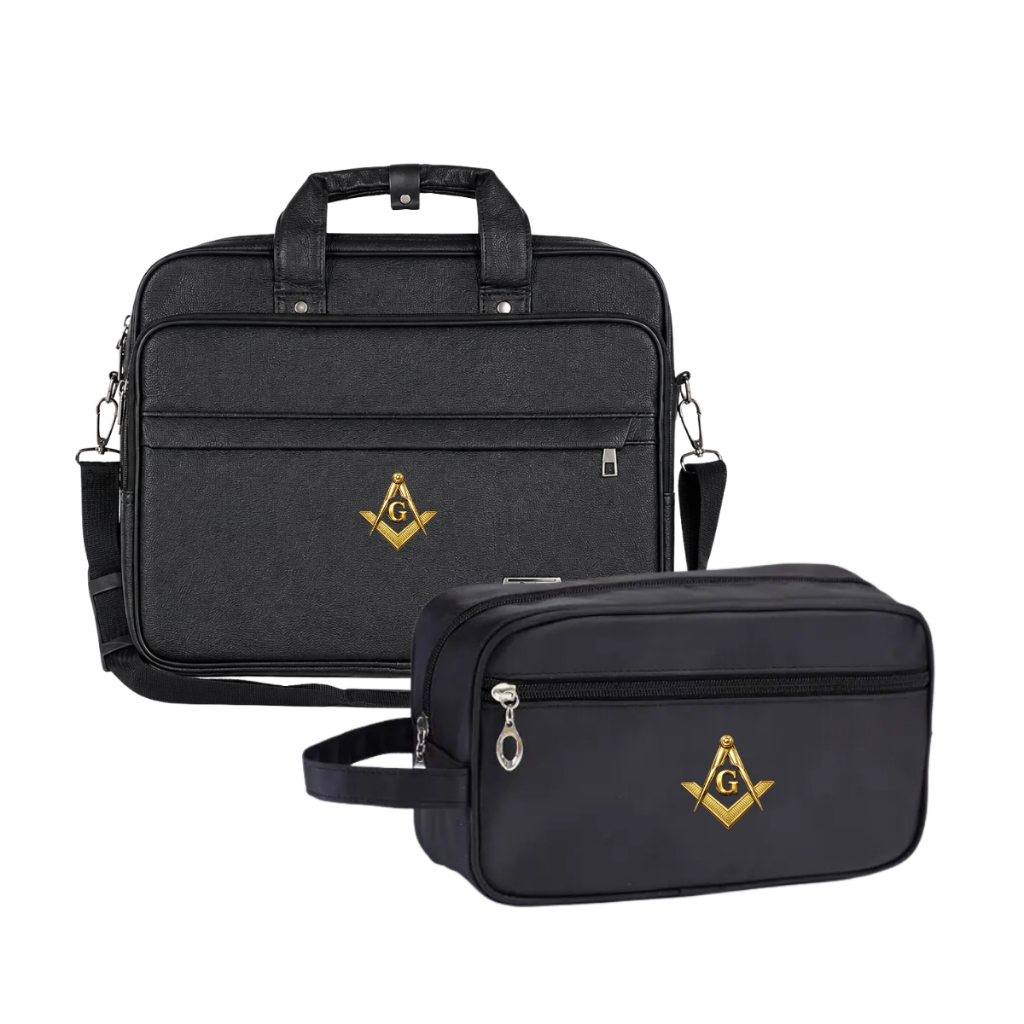 Kit 2 Bolsas Pasta Maleta Maçonaria Maçom Paramentos Premium