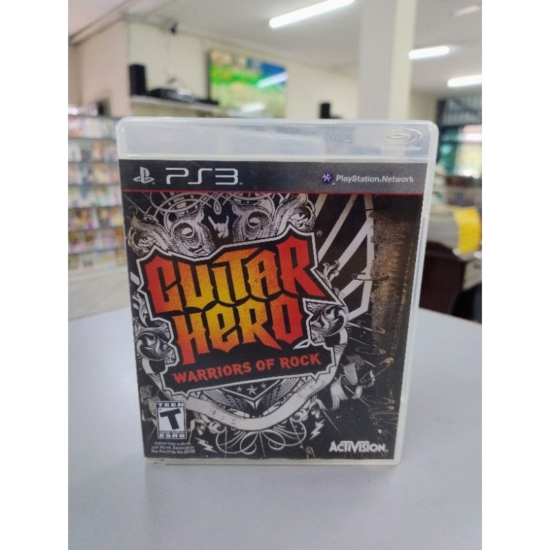Jogo Guitar Hero: Warriors of Rock (Somente com Guitarra) - PS3