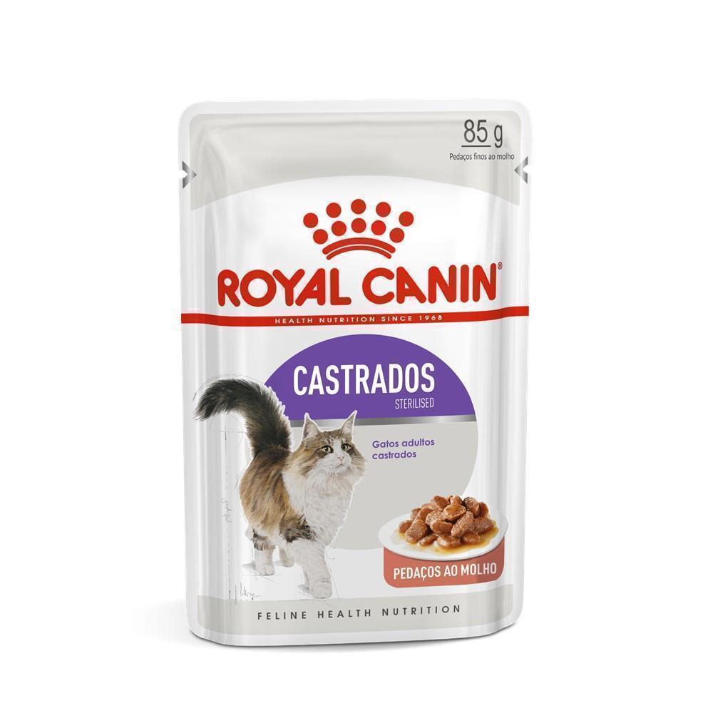 Ração Úmida Royal Canin Sachê para Gatos Adultos Castrados 85G