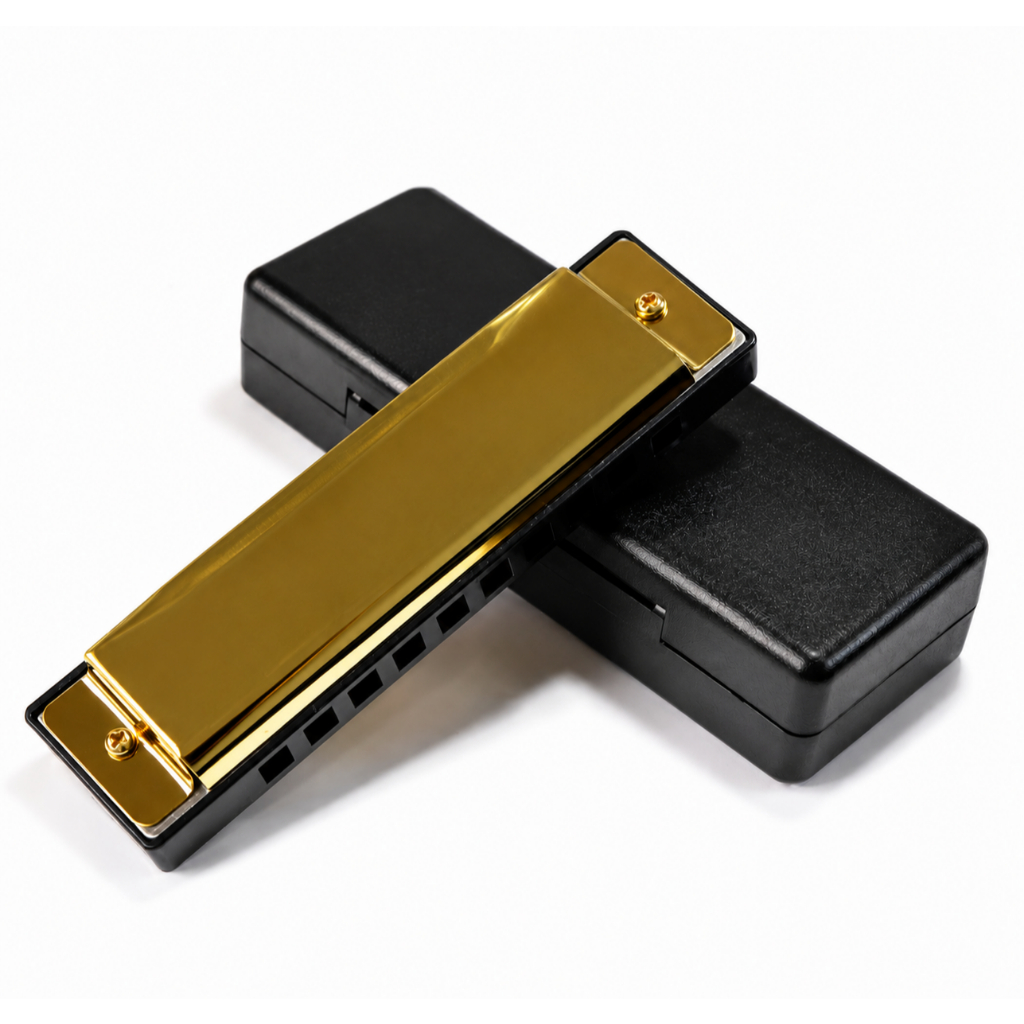Gaita Em Dó C Diatônica 10 Buracos 20 Vozes Harmonica Blues
