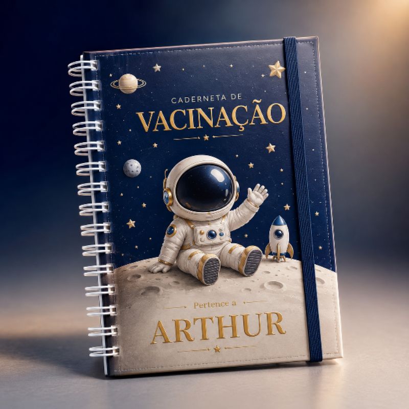 Caderneta de vacinação,vacinas, saúde, Bebê,menina , menino, personalizada com nome, Atualizada Miolo do  Sus,Capa dura,