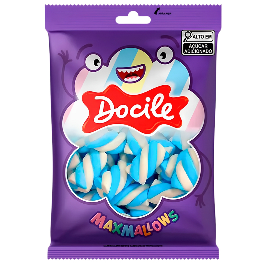 Marshmallow Twist Azul e Branco 220g Docile