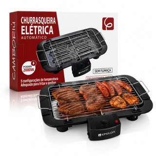 EPS-3091 Churrasqueira Elétrica De Mesa Epsilon Controle De Temperatura Grill Grelhador P…