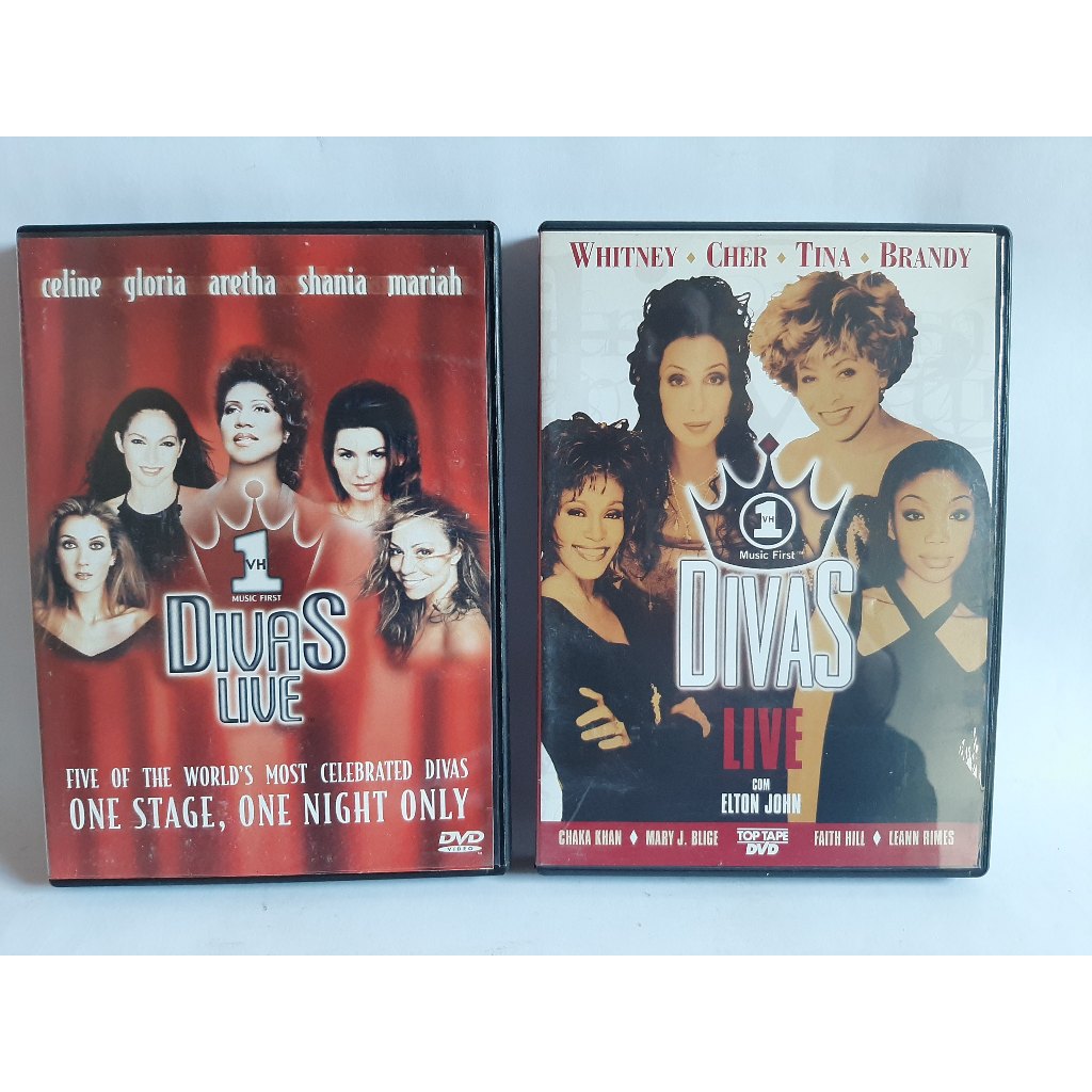 Dvd Divas Live + Dvd Diva Live com Elton John / Dvds Originais / Dvd Original