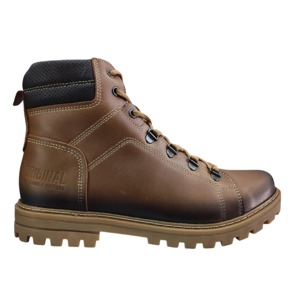 Bota Pegada Coturno Worker Couro Masculino 181512