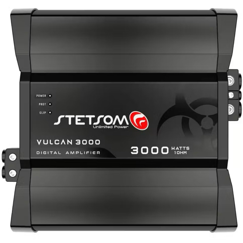 Módulo Automotivo Stetsom Vulcan 3000 3000W RMS Som Automotivo Digital 1, 2 ou 4 Ohms